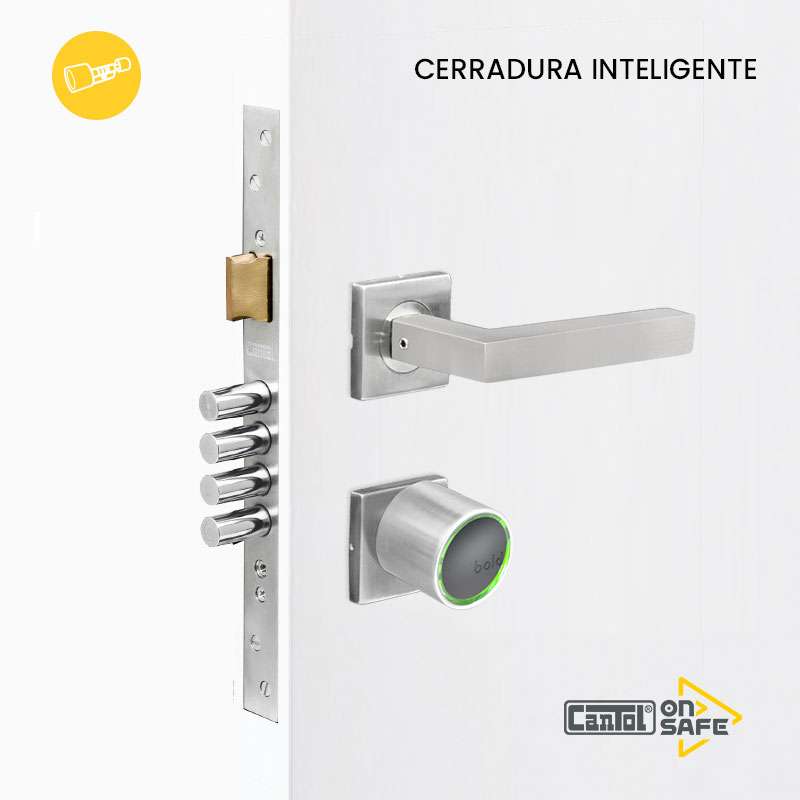 CERRADURA EMBUTIR AC. INOX CUADRADA CANTOL GC60.63