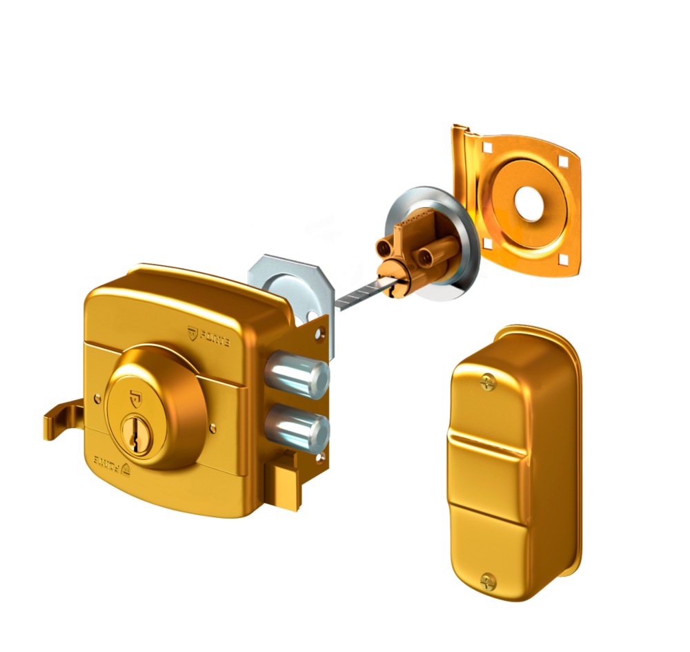 CHAPA FORTE 2 GOLPES CLASICA 230 DORADO