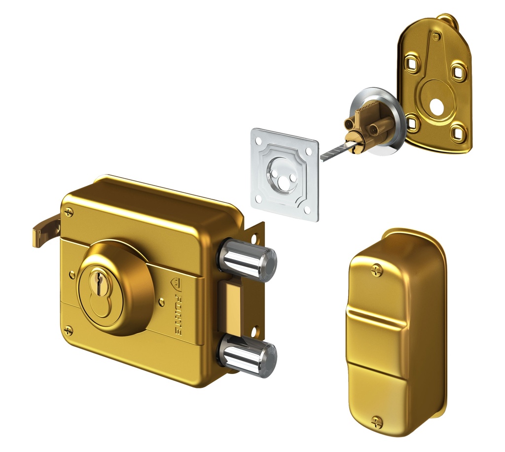 CHAPA FORTE 3 GOLPES CLASICA 240 DORADO