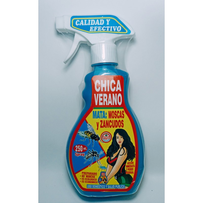 CHICA VERANO MATA MOSCA Y ZANCUDO GATILLO