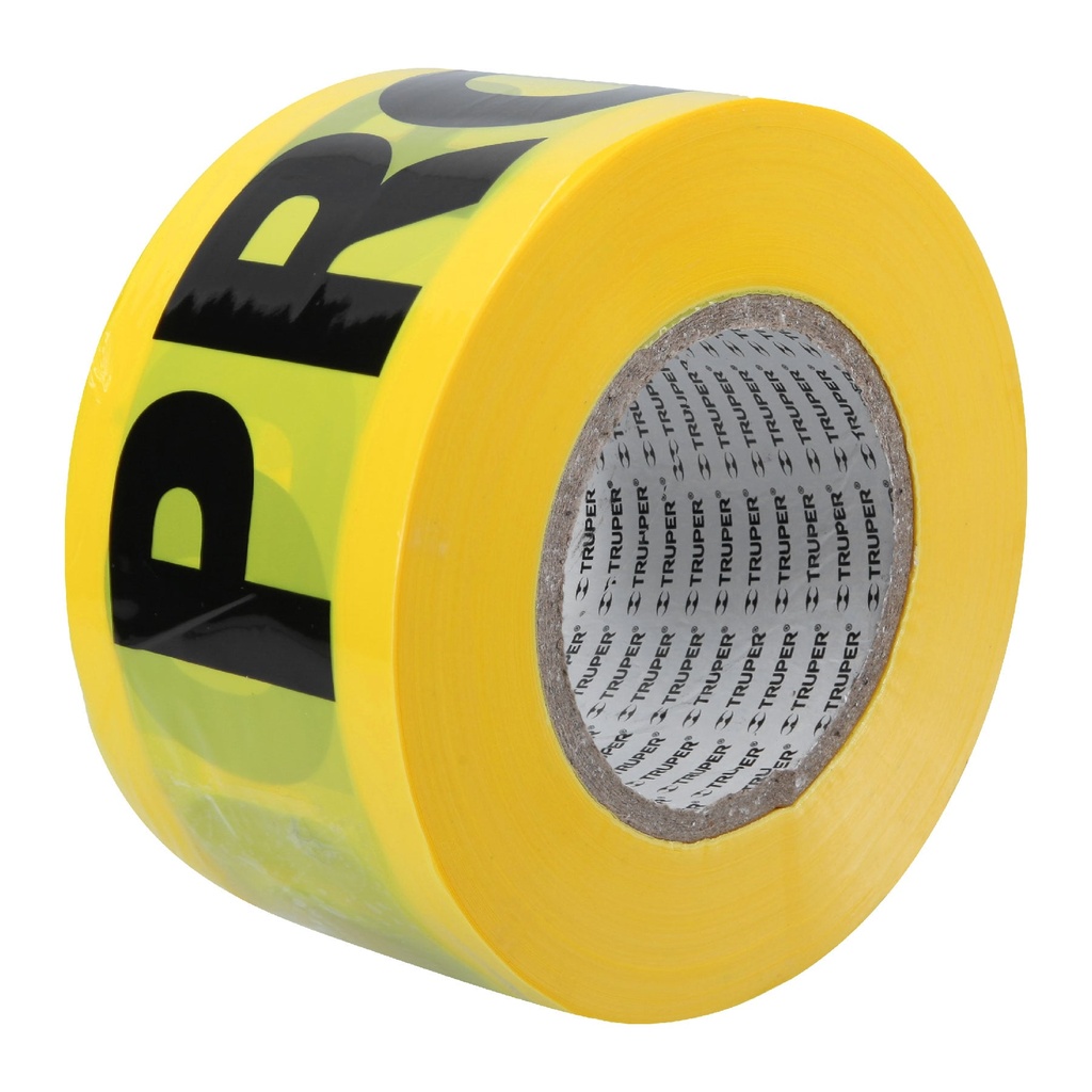 CINTA ''PROHIBIDO"3X1000 AMARILLO TRUPER 305M 12579