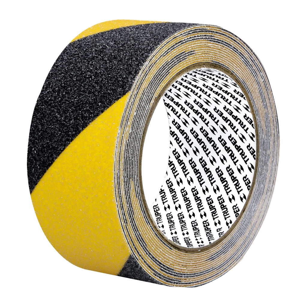 CINTA ANTIDERRAPANTE X5M AMARILLO Y NEGRO TRUPER 101448