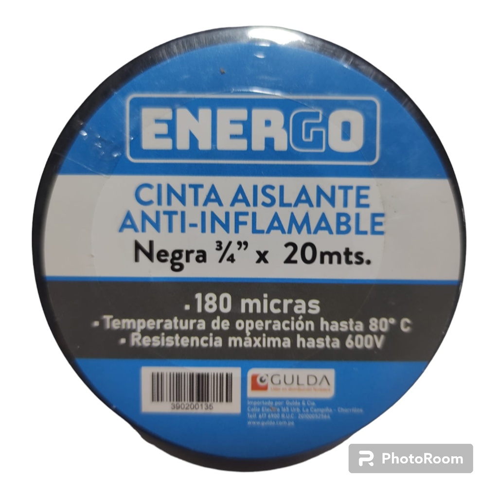 CINTA ENERGO ANTI IMFLAMABLE ELECTRICO GRANDE 20M