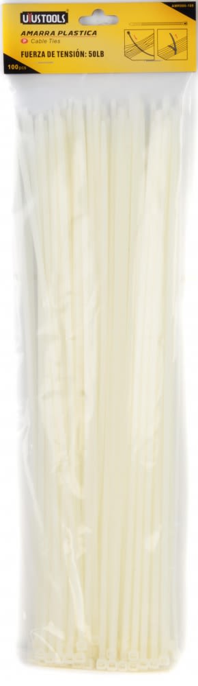 CINTILLO DE AMARRE 10cm 4'' X 2.5mm 100UN UYUSTOOLS