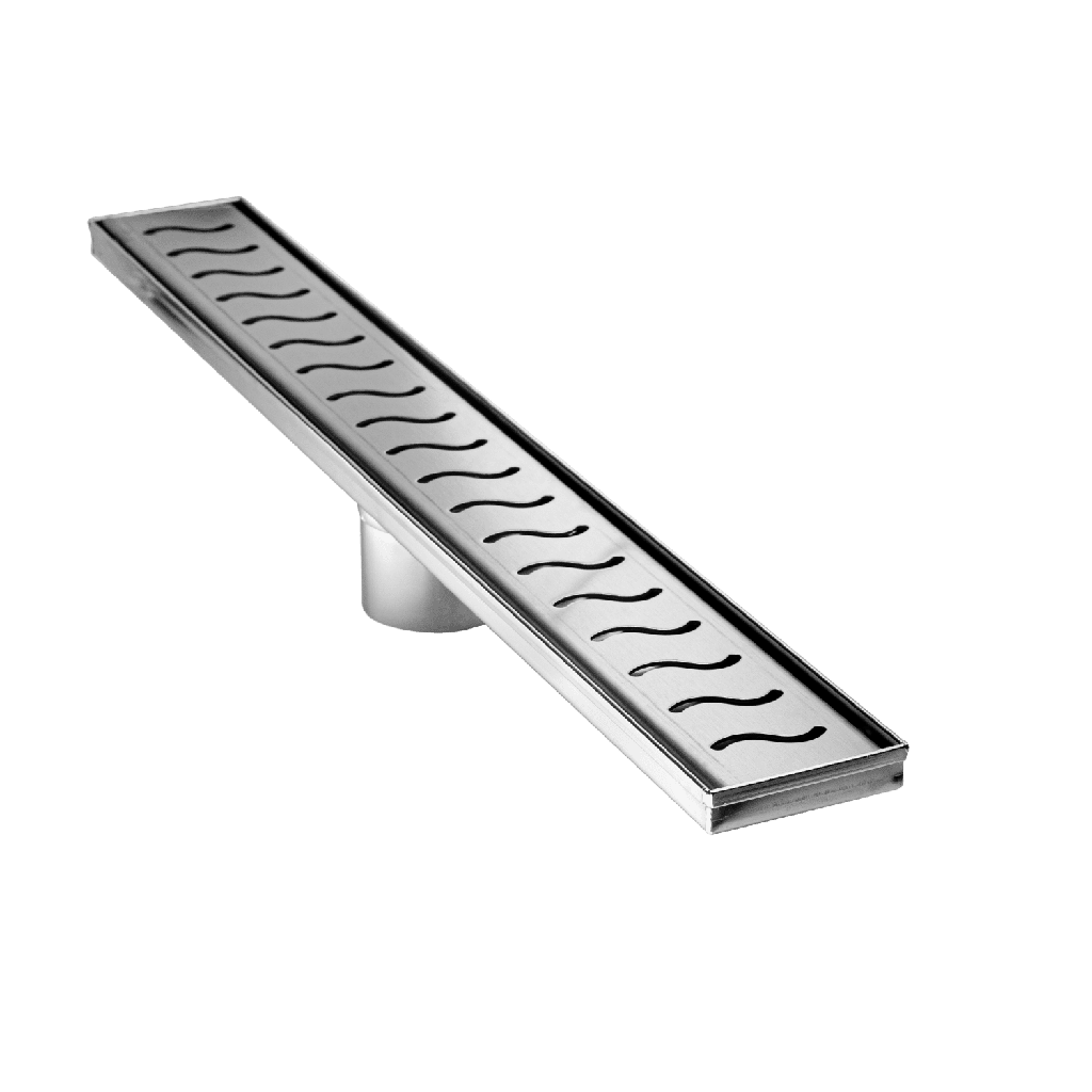 SUMIDERO C/TRAMPA RECTANGULAR ACERO 10 X 30CM NEW ONDA30-S