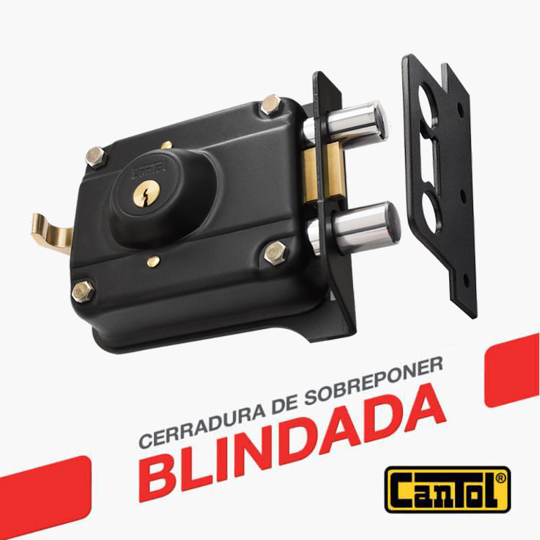 CHAPA CANTOL BLINDADA MAXIMA 1000 NEGRO MATE