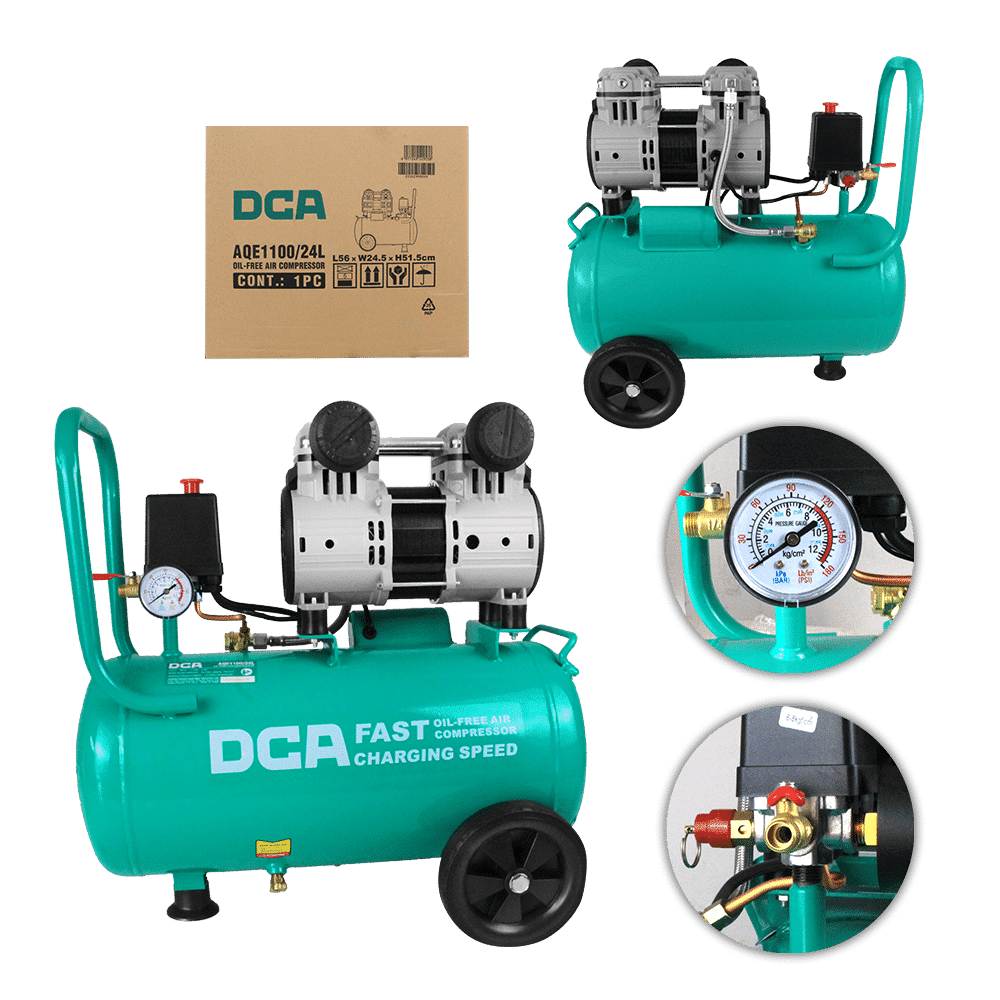 COMPRENSORA 30 LTS HORIZONTAL SILENCIOSA DCA