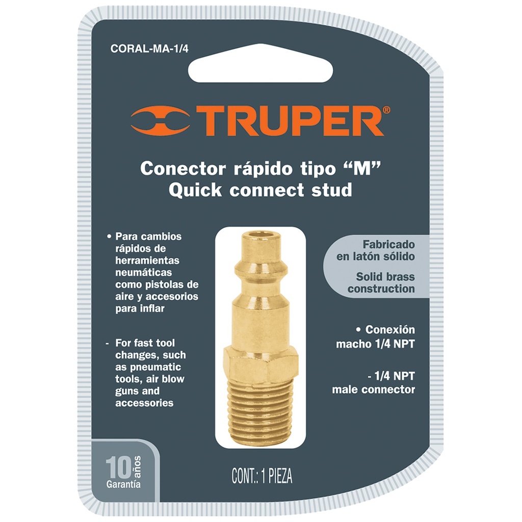 CONECTOR MACHO TRUPER