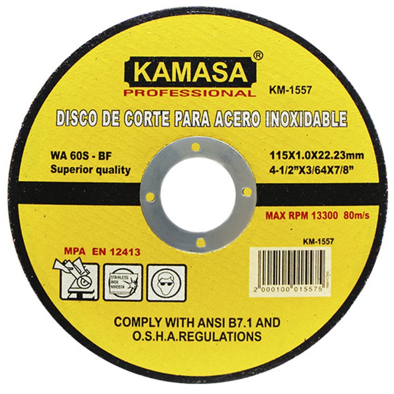 DISCO CORTE INOX 4.1/2 KAMASA KM2176