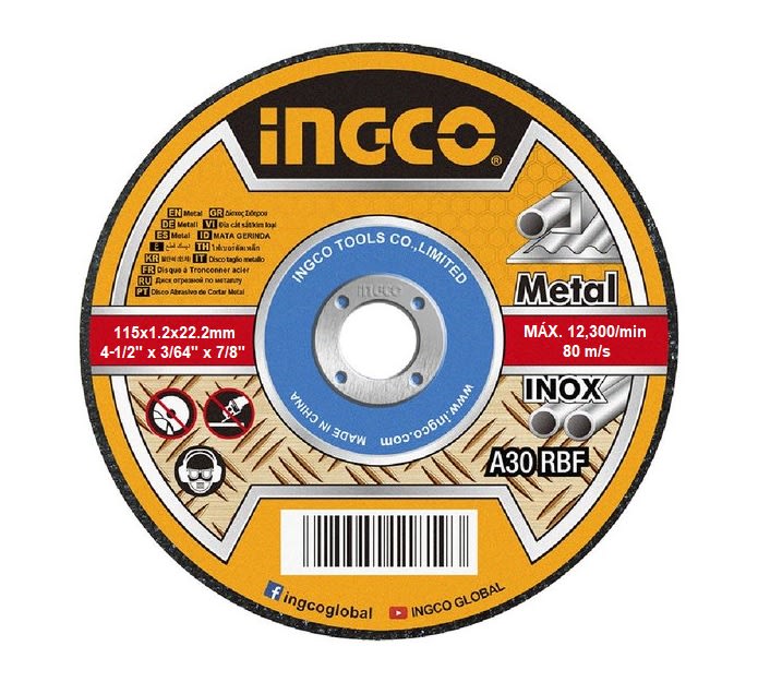DISCO CORTE INOX 4.1/2 INGCO