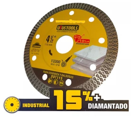 DISCO DIAMANTADO 4.1/2 ULTRA FINO UYUSTOOLS DDT115