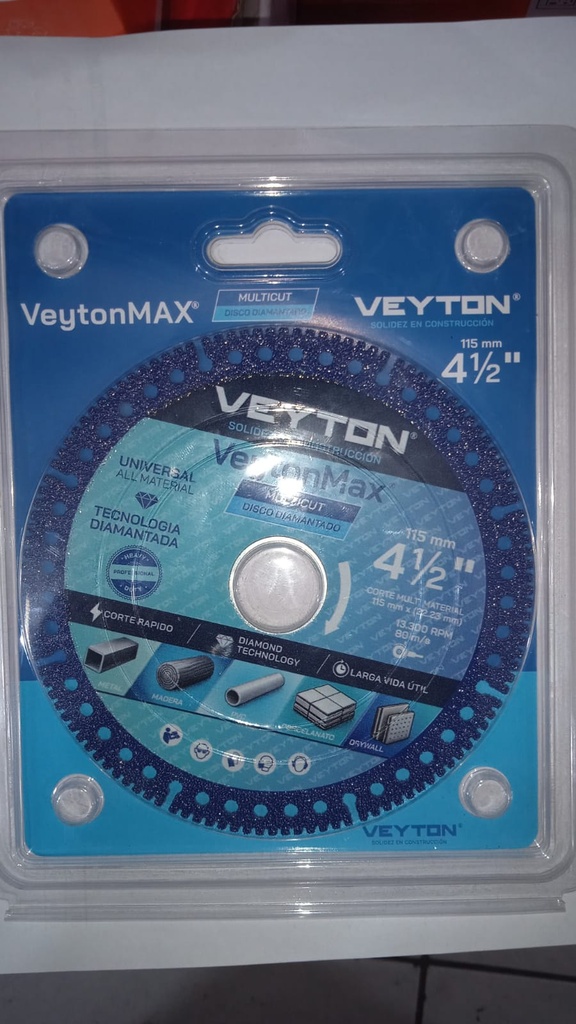 DISCO DIAMANTADO 4.1/2 MULTICUT VEYTON