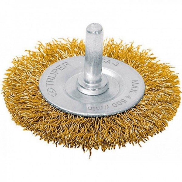 ESCOBILLA TIPO PLANA P/TALADRO 2PULGADAS 1/4 TRUPER 11569