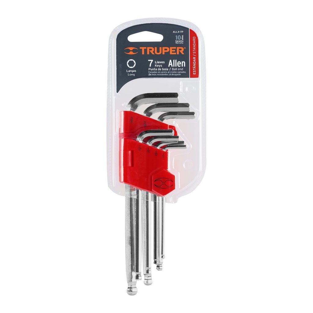 ALLEN TRUPER 7PS PULGADA LARGO JUEGO 15551