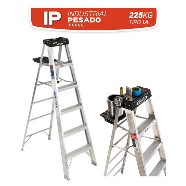 ESCALERA C&A TIJERA 6 PASOS 175KL PRO 200607