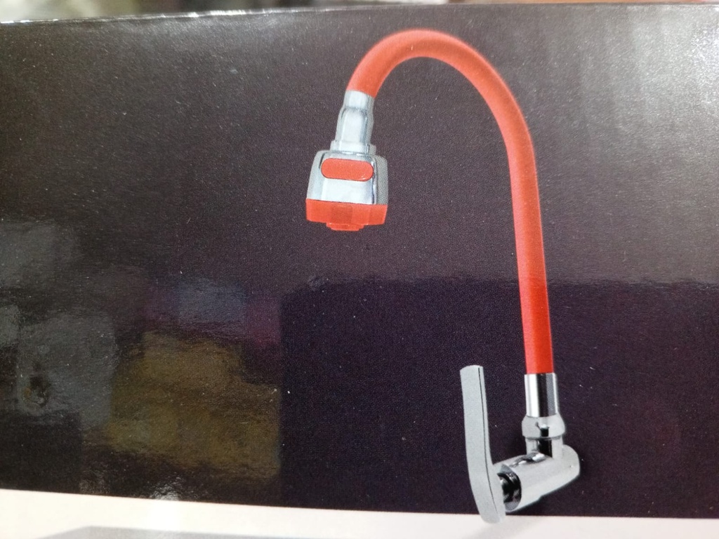 CAÑO FLEXIBLE P/COCINA PARED ROJO C&A