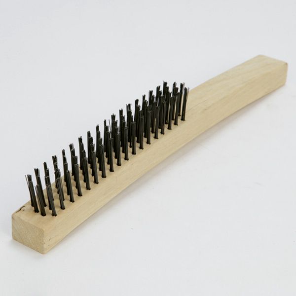 ESCOBILLA ACERO NEGRO 4X14 M/MADERA C&A