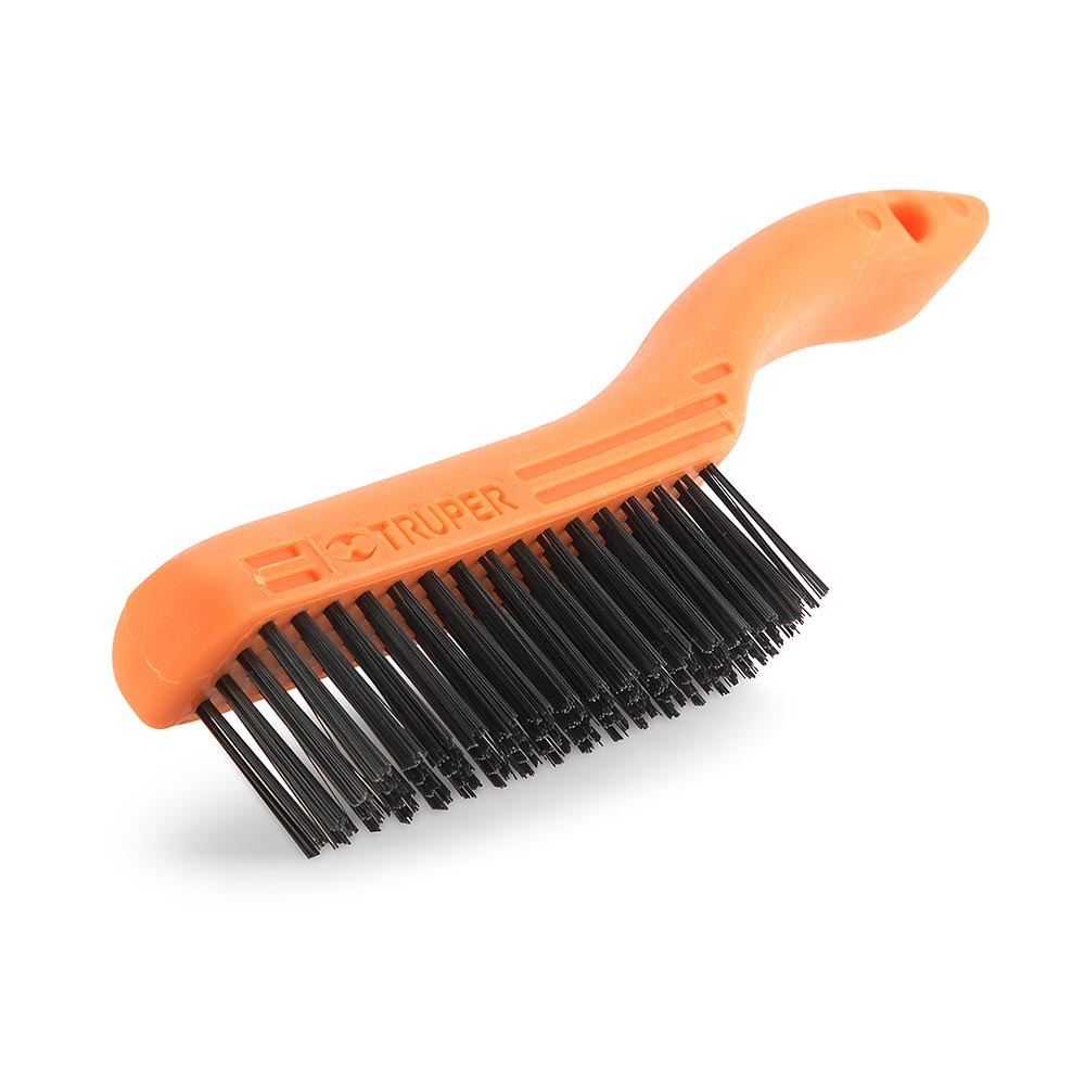 ESCOBILLA ACERO NEGRO 4X16 NARANJA TRUPER 11559