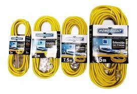 EXTENSION HOME LIGHT 20 MTS AMARILLO Y GRIS