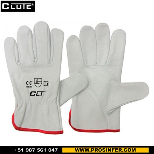 GUANTES DE BADANA BLANCO