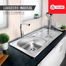 LAVADERO INOXSOL CAMPEON CON ESCUREDERO 94X49 CM +TRAMPA