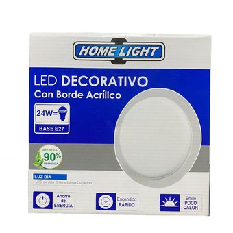 LED UFO DECORATIVO BORDE ACRILICO UFO 24W HOME LIHGT