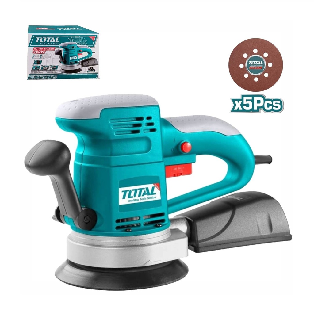 LIJADORA ORBITAL 450W + 5LIJAS TOTAL