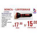 LINTERNA SONCA LED 150 METROS RECARGABLE SR-102