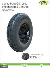 LLANTA C&A DE CARRETILLA IMPONCHABLE