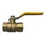LLAVE DE PASO 1/2 BRONCE M/AMARILLO VALMAX