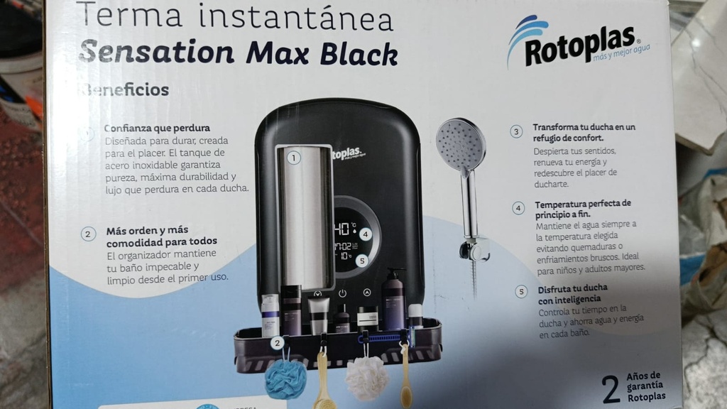 TERMA INSTANTANIA SENSATION MAX BLK  ROTOPLAS