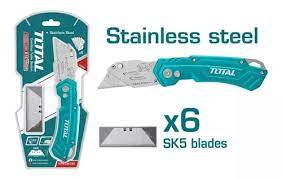 NAVAJA RETRACTIL PEGABLE 7''+6HOJAS TOTAL CUTTER T1220