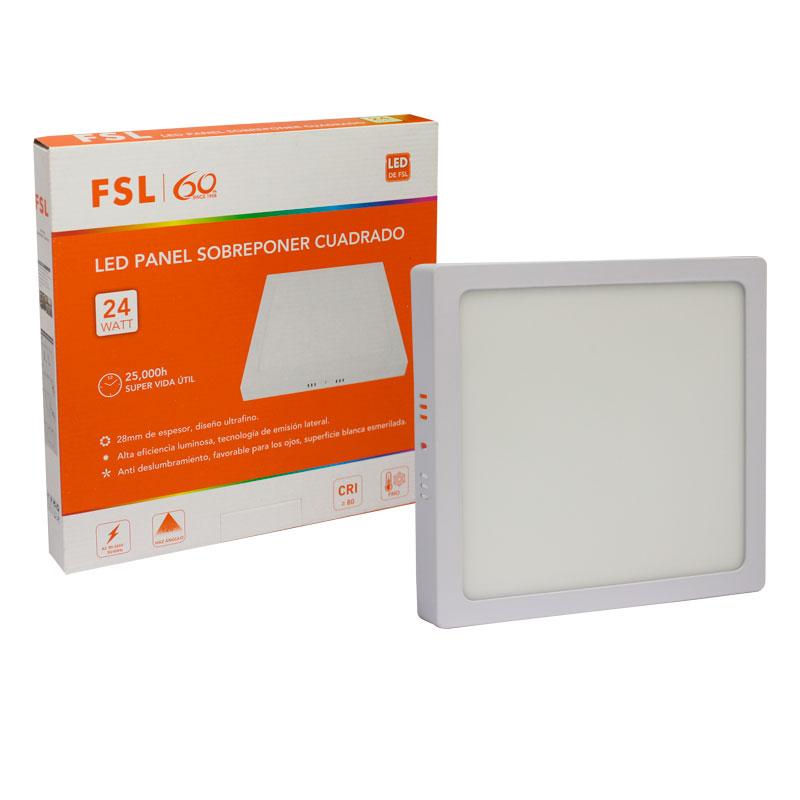 PANEL CUADRADO 24 WT FSL LUZ BLANCA