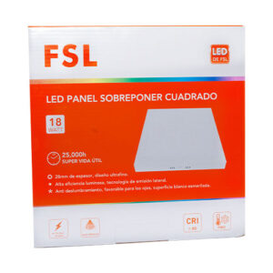 PANEL LED 18WT CUADRADO FSL LUZ BLANCA