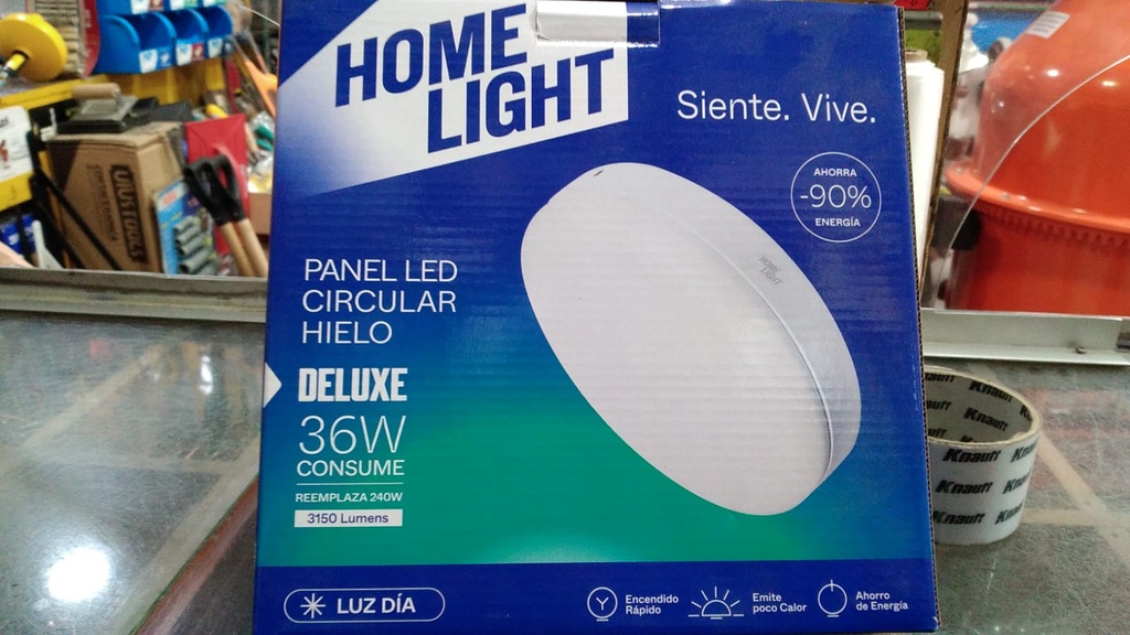 PANEL LED CIRCULAR HIELO 24W LUZ DIA DELUXE ADOSABLE HOME LIHG