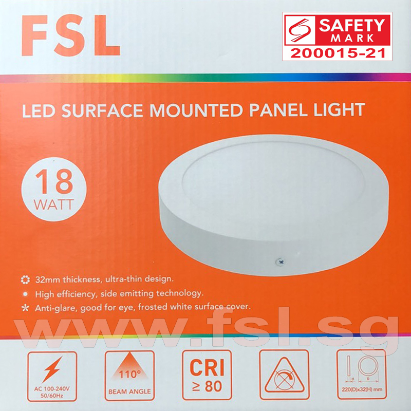 PANEL LED REDONDO 18 WT FSL LUZ BLANCA