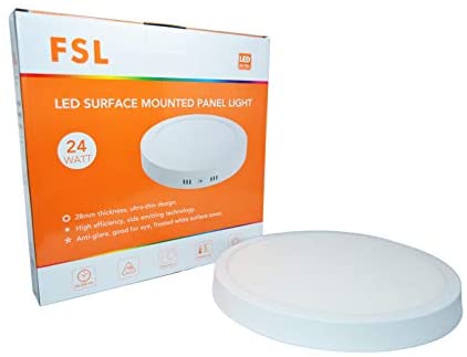 PANEL LED REDONDO 24 WT FSL LUZ BLANCO