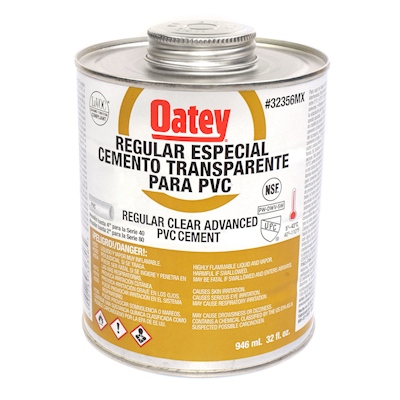 PEGAMENTO OATEY 1/16 TRANSPARENTE