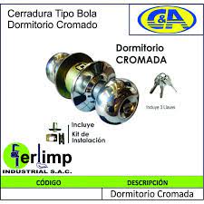 PERILLA TIPO BOLA DORMITORIO CROMADO C&A