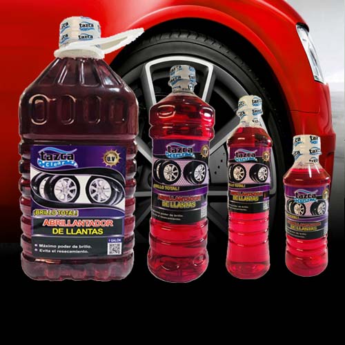 ABRILLANTADOR DE LLANTAS ROJO SILICONA TAZCA 1G