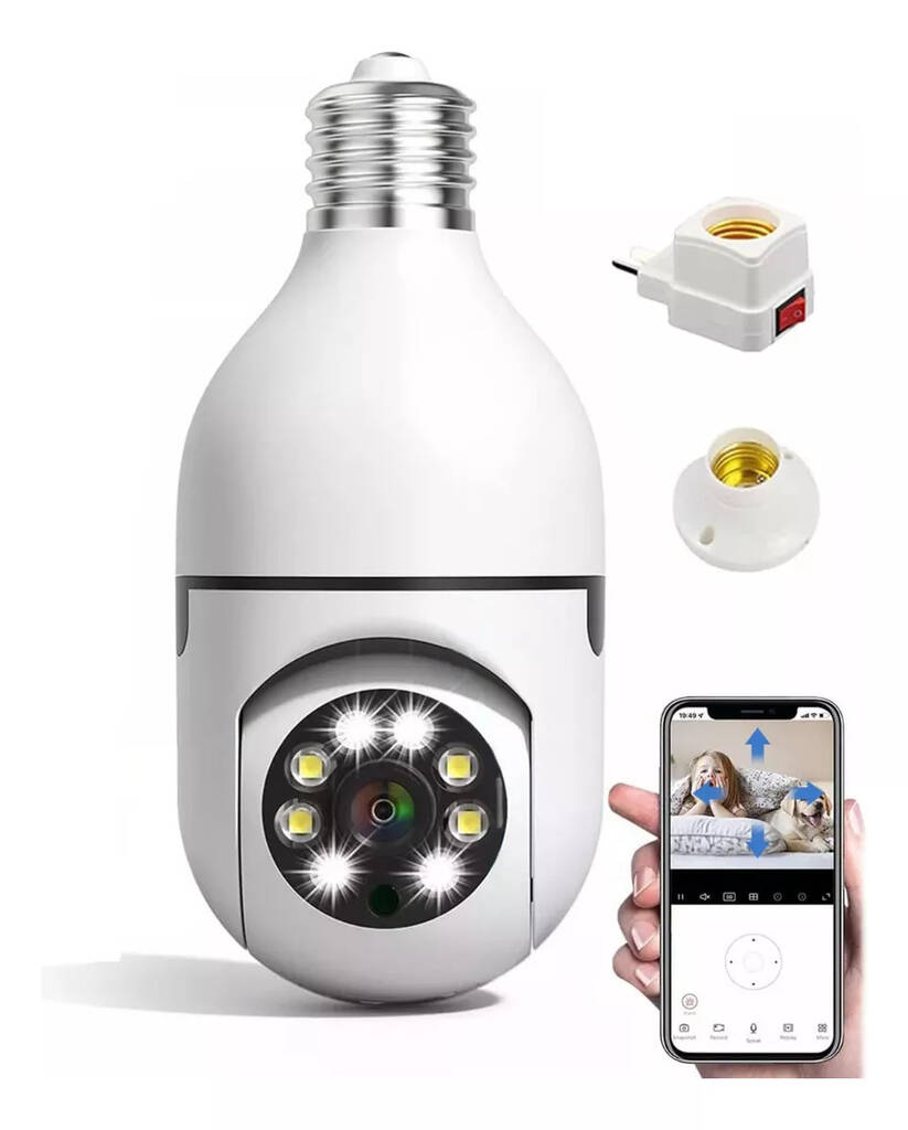 CAMARA SEGURIDAD PANORAMICA E27 HOME LIGHT