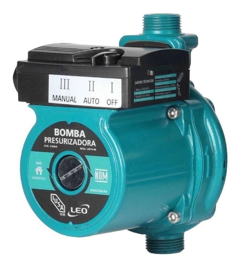 PRESURIZADORA AUTOMATICO 3/4X3/4 BOMBA LEO 120W