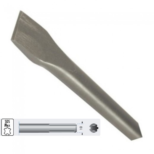 PUNTA PLANA MAX SDS CINCEL UYUSTOOLS BCT1842