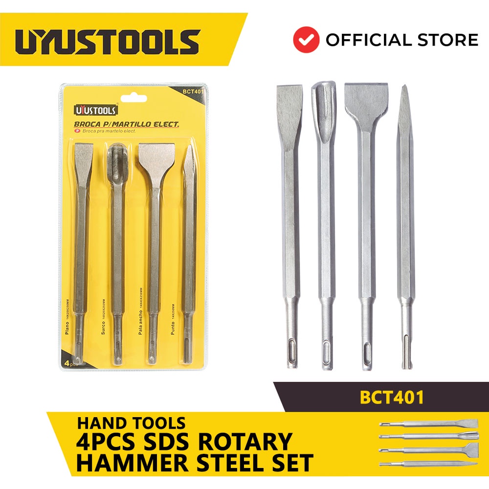 PUNTA Y CINCEL PLUS 4PS BCT401 UYUSTOOLS