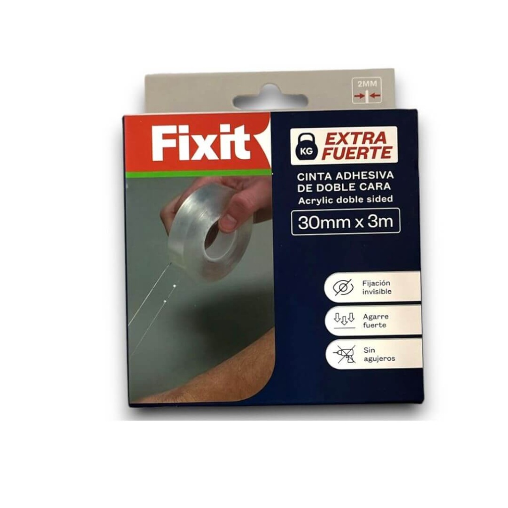 CINTA DOBLE CONTACTO 19MMX2M TRANSPTE FIXIT