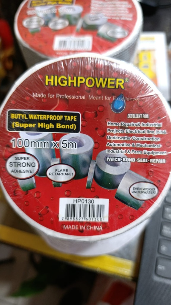CINTA PEGA TODO AGUA 100MM X 5MT HIGHPOWER HP0130