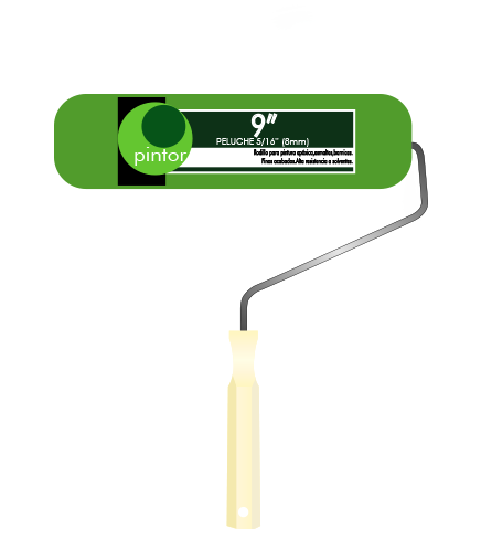 RODILLO PINTOR 9 P'' VERDE