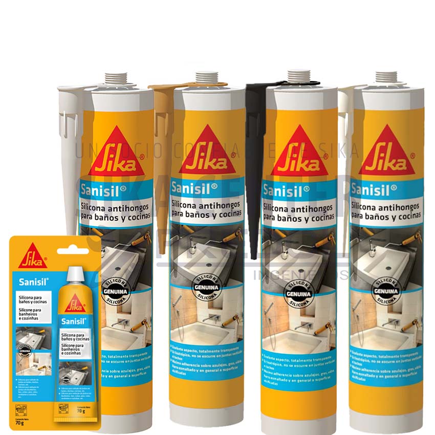 SANISIL BAÑOS Y COCINAS TRANSPARENTE SIKA 280ML