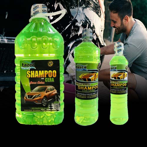 SHAMPOO PARA AUTOS CON CERA LIMON TAZCA 1GL