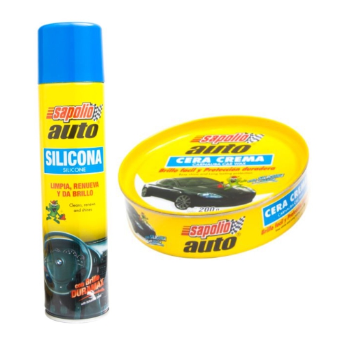 SILICONA AUTO + CREMA SAPOLIO 360ML